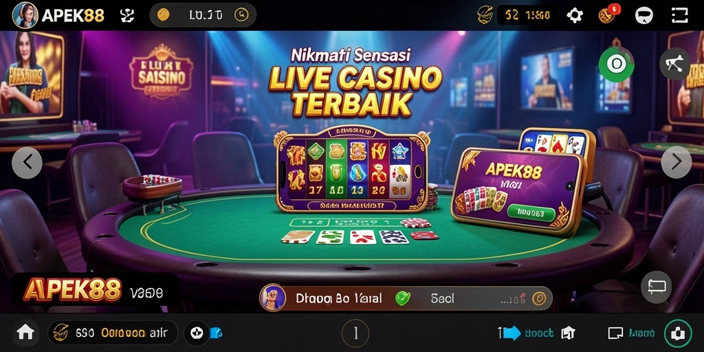 Gameplay Live Casino APEK88 yang mendebarkan dan realistis.