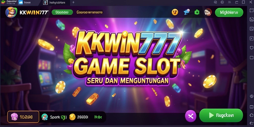 Tampilan screenshot KKWIN777 menampilkan gameplay slot yang intens dan berwarna.