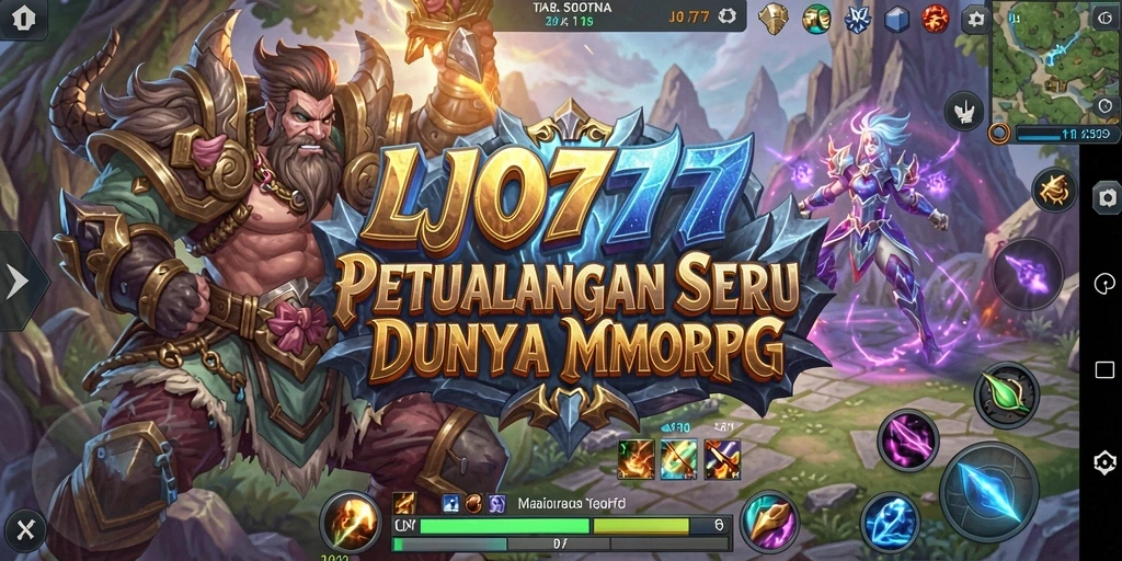 Screenshot gameplay LJO777 menampilkan aksi pertempuran yang mendebarkan.