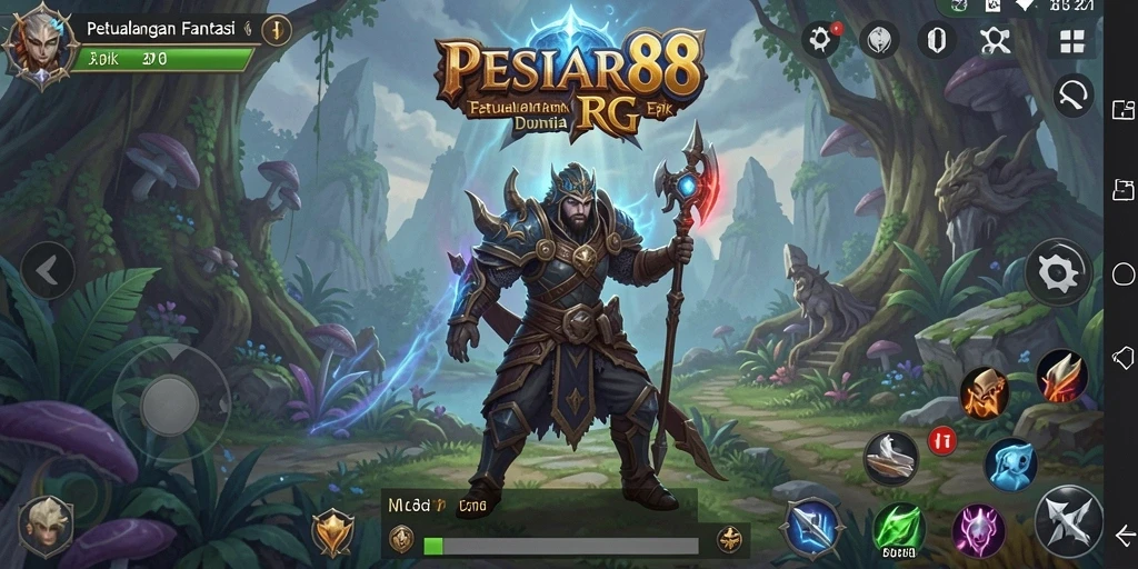 Screenshot gameplay RPG PESIAR88 yang menampilkan momen pertarungan yang seru.