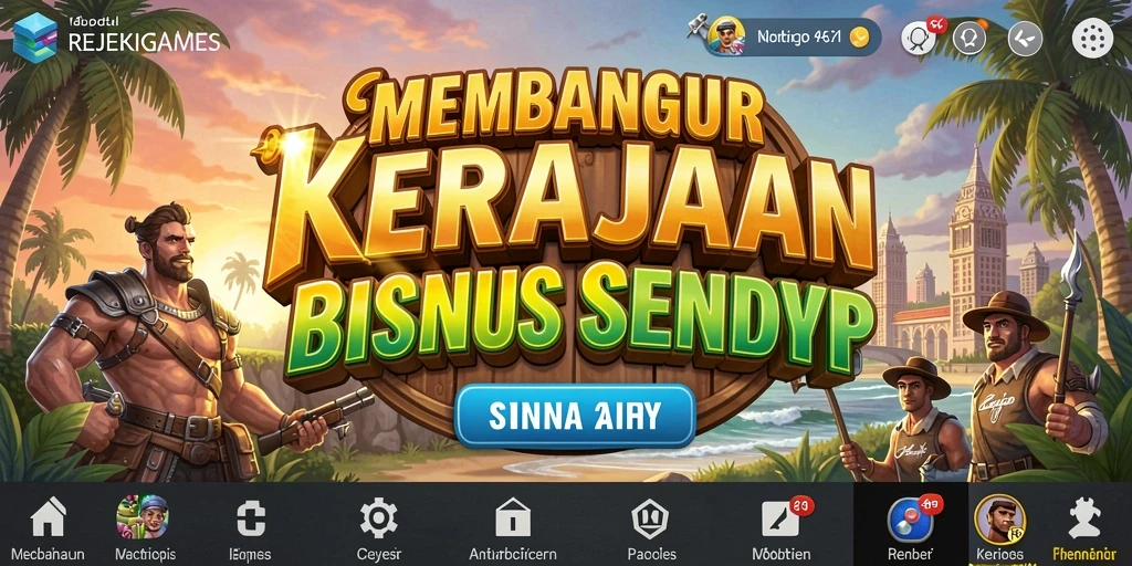 Tampilan gameplay menyenangkan di REJEKIGAMES dengan banyak pilihan bisnis.