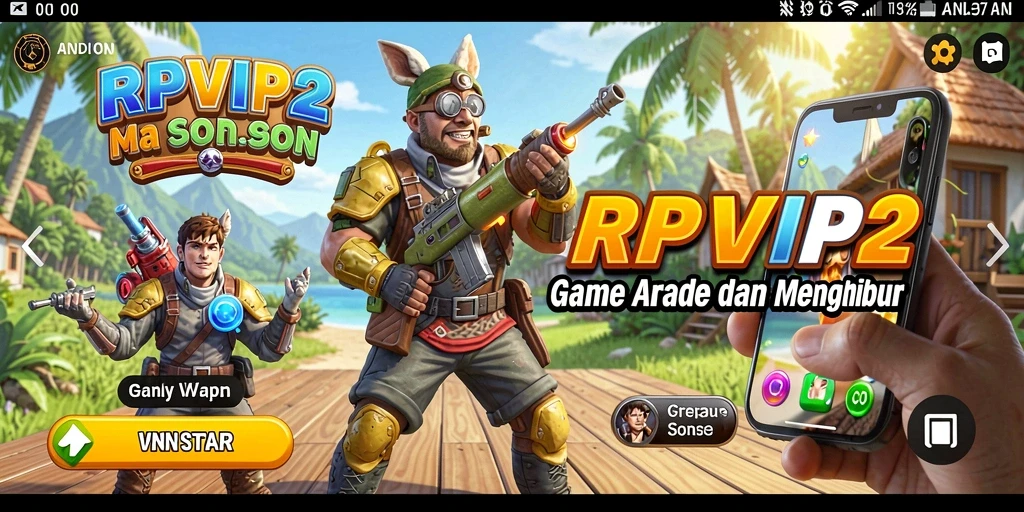 Menampilkan gameplay RPVIP2 yang seru dan penuh warna.