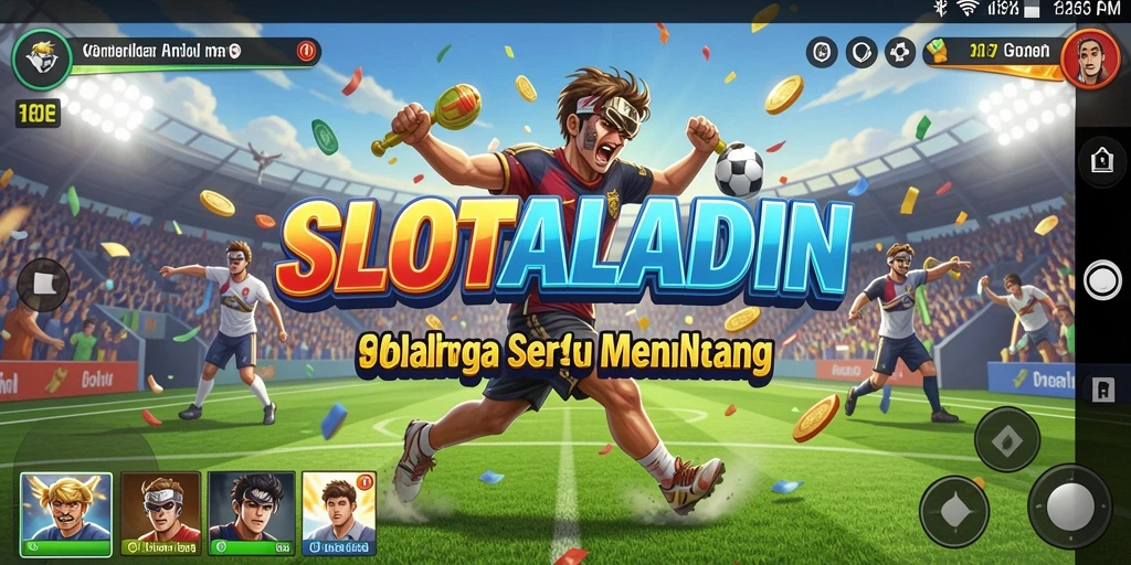 Tangkapan layar gameplay SLOTALADIN memperlihatkan aksi menarik dalam olahraga.