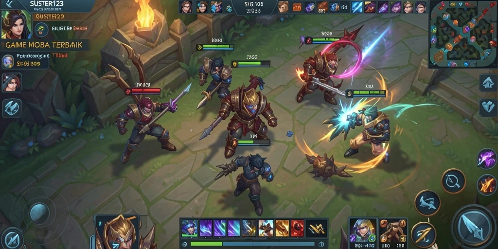 Gameplay seru SUSTER123 dengan pertarungan tim yang mendebarkan.